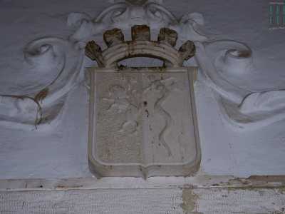 ...uno scudo con il leone rampante e il serpente